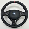 Bmw E46 E39 Steering wheel carbon trim non tilted, full steering wheel visible