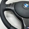 Bmw E46 E39 Steering wheel carbon trim close up showing left side of carbon trim
