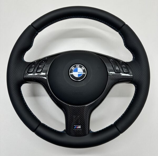 Bmw E46 E39 Steering wheel carbon trim slightly tilted