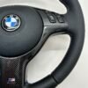 Bmw E46 E39 Steering wheel carbon trim close up pictures