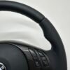 Bmw E46 E39 Steering wheel carbon trim close up picture of buttons right side