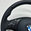Bmw E46 E39 Steering wheel carbon trim close up picture of buttons left side