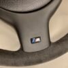 Alcantara E39 E46 Steering wheel close up