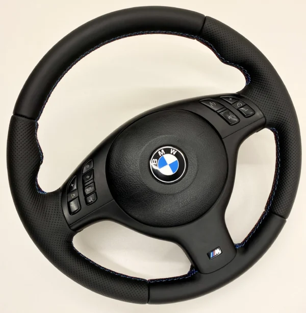 bmw e39 e46 e53 m sport steering wheel perforated leather m stitch