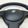 bmw e39 e46 e53 m sport steering wheel perforated leather m stitch airbag