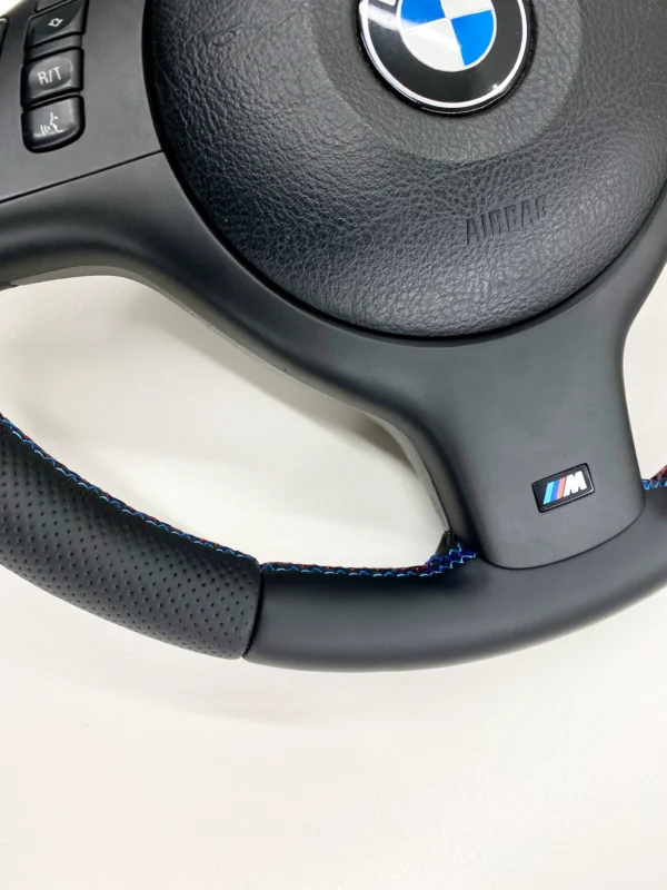 bmw e39 e46 e53 m sport steering wheel perforated leather m stitch bottom view
