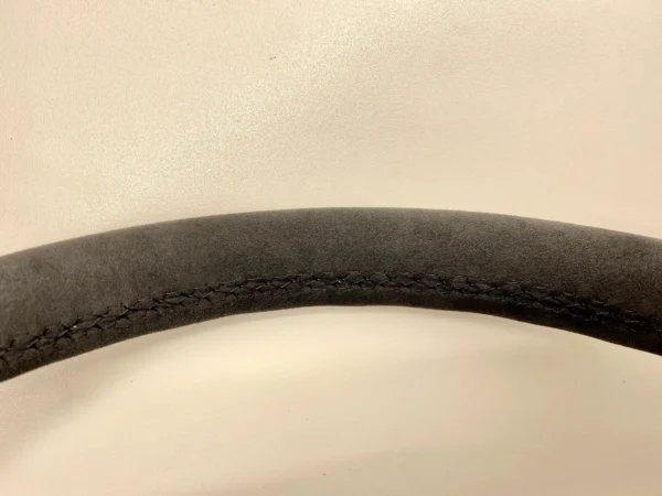 bmw e46 e39 e53 m sport steering wheel alcantara stitching zoomed in