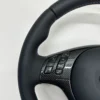 bmw e46 e39 e53 m sport steering wheel smooth leather carbon trim top left view