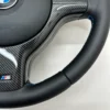 bmw e46 e39 e53 m sport steering wheel smooth leather carbon trim bottom right