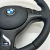 bmw e46 e39 e53 m sport steering wheel perforated leather carbon trim red stripe bottom right view