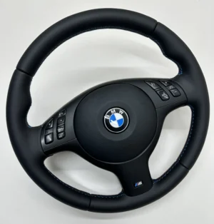 bmw e46 e39 e53 m sport steering wheel smooth leather all around