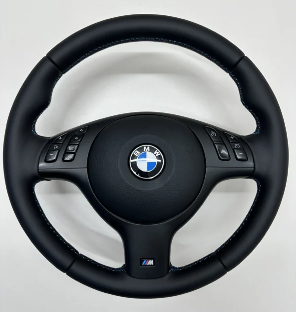 bmw e46 e39 e53 m sport steering wheel smooth leather all around middle view