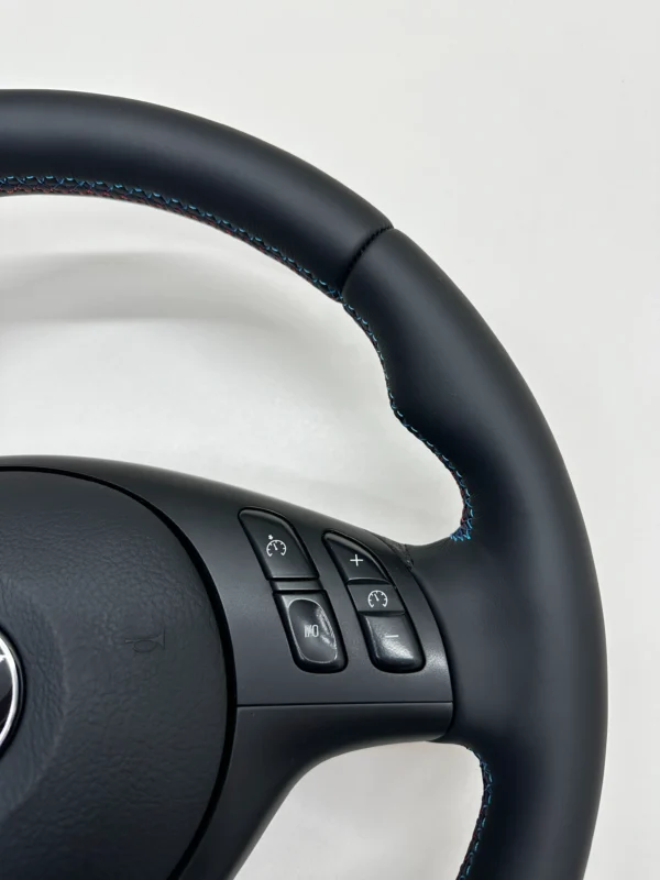 bmw e46 e39 e53 m sport steering wheel smooth leather all around top right