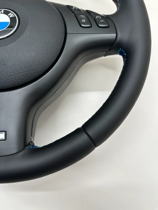 bmw e46 e39 e53 m sport steering wheel smooth leather all around bottom right