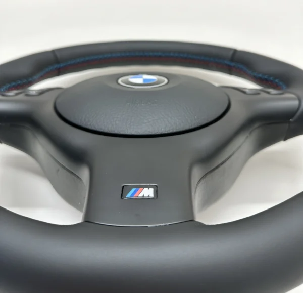 bmw e46 e39 e53 m sport steering wheel smooth leather all around m plastic trim