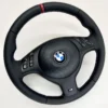 bmw e46 e39 e53 m sport steering wheel red stripe perforated leather