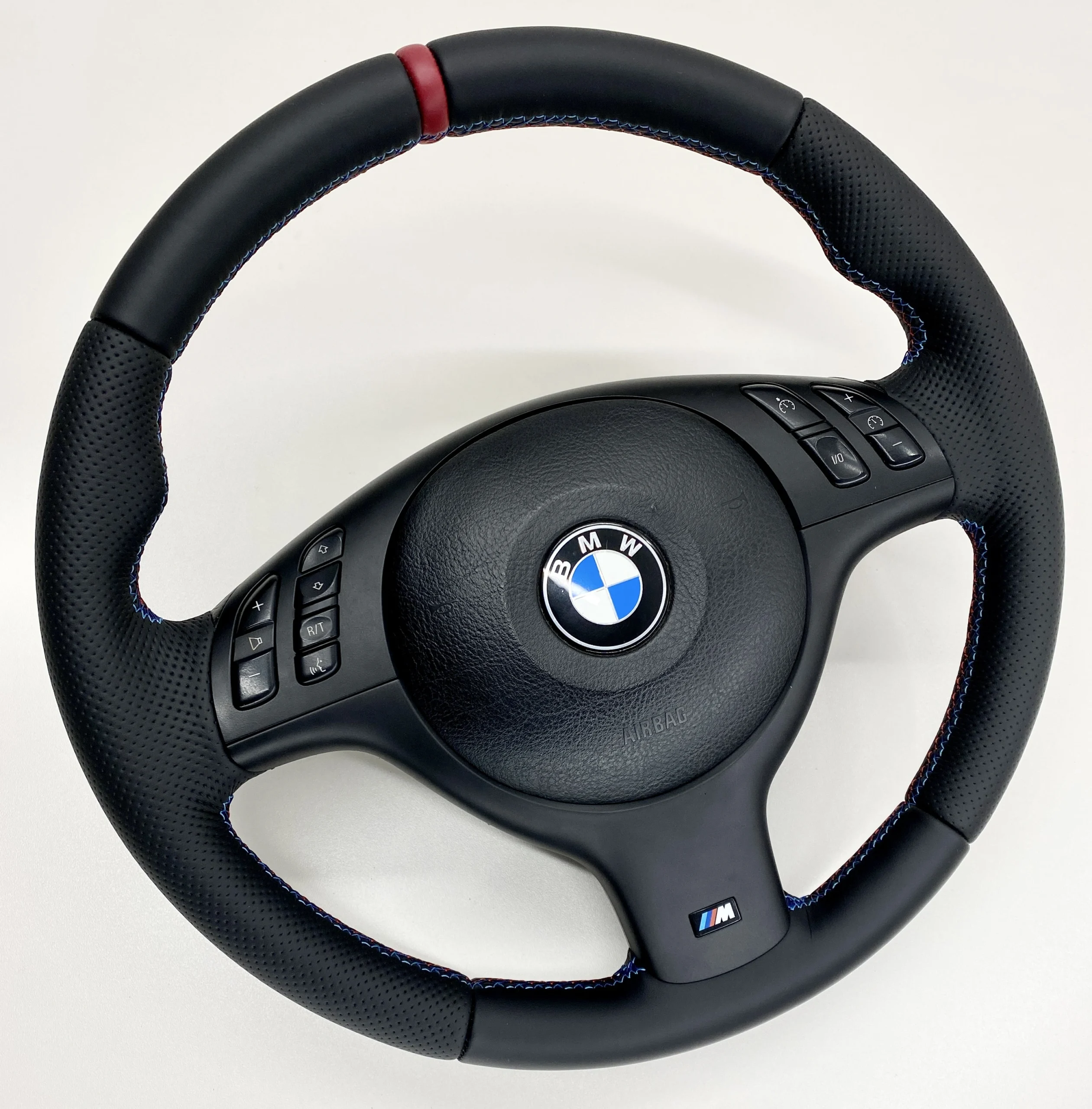 BMW E46 E39 E53 M Sport Steering Wheel Red Stripe