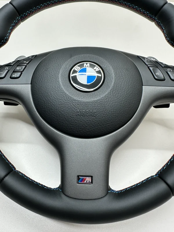 bmw e46 m3 smg steering wheel with paddles airbag and plastic trim