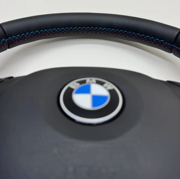 bmw e46 m3 smg steering wheel with paddles top stitching