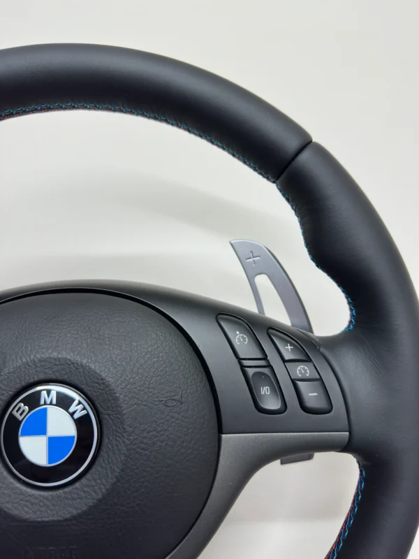 bmw e46 m3 smg steering wheel aftermarket paddle shifters top right