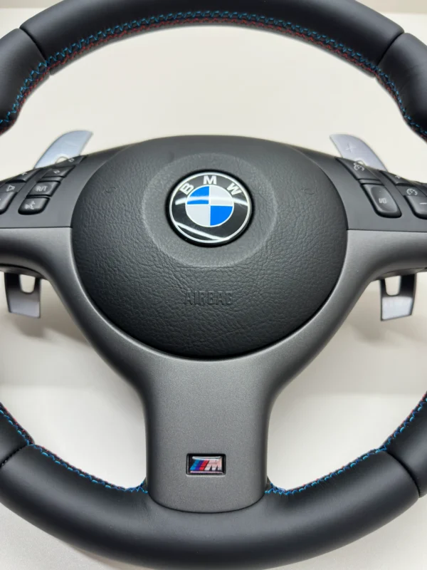 bmw e46 m3 smg steering wheel aftermarket paddle shifters airbag
