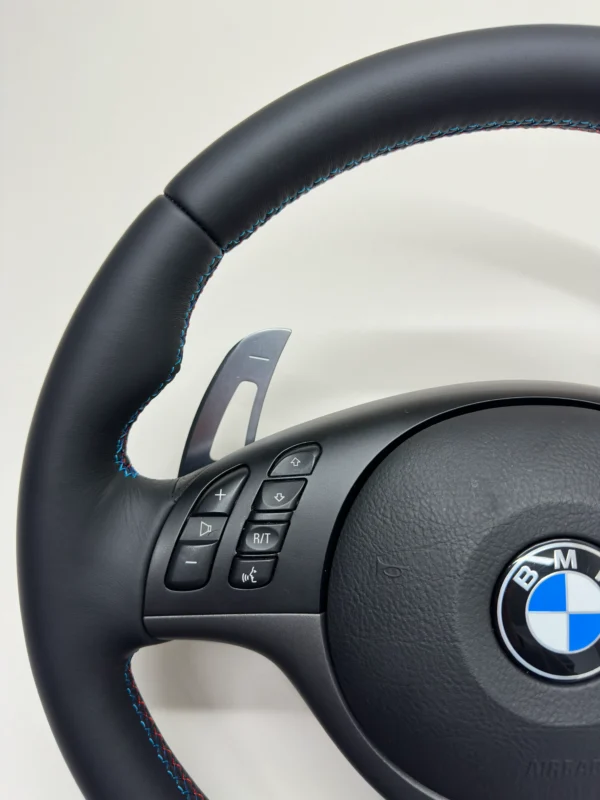 bmw e46 m3 smg steering wheel aftermarket paddle shifters top left