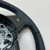 bmw-e60-e63-e64-m-sport-steering-wheel-carbon-05 bmw e60 e63 e64 m sport steering wheel m tricolor stitching carbon trim bottom side trim