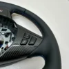 bmw-e60-e63-e64-m-sport-steering-wheel-carbon-06 bmw e60 e63 e64 m sport steering wheel m tricolor stitching carbon trim left bottom stitching