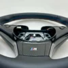 bmw-e60-e63-e64-m-sport-steering-wheel-carbon-08 bmw e60 e63 e64 m sport steering wheel m tricolor stitching carbon trim bottom trim and top stitching