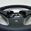 bmw-e60-e63-e64-m-sport-steering-wheel-carbon-09 bmw e60 e63 e64 m sport steering wheel m tricolor stitching carbon trim top stitches