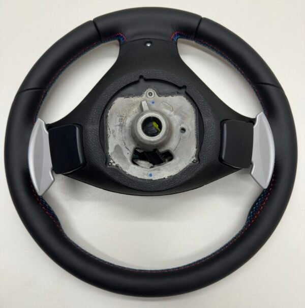 bmw x5 e70 x6 e71 smg m sport steering wheel with heating and m stitching back side view