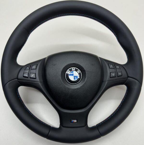 bmw x5 e70 x6 e71 m sport steering wheel m stitching with airbag middle view
