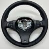 bmw-e83-x3-m-sport-steering-wheel-02 bmw e83 x3 m sport steering wheel smooth leather m stitching no airbag center view