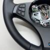 bmw-e83-x3-m-sport-steering-wheel-06 bmw e83 x3 m sport steering wheel smooth leather m stitching no airbag bottom left view