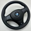 bmw e90 e92 e87 e82 m sport steering wheel buttonless smooth leather all round complete m stitching