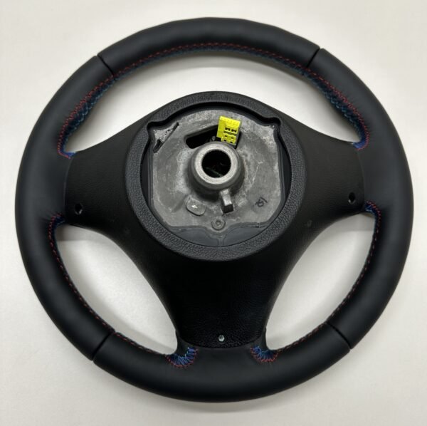 buttonless bmw e90 e92 e87 e82 m sport steering wheel back of the steering wheel m stitches