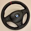 BMW M Sport steering wheel for E90 E92 E87 E82 with m stitching and top red stripe