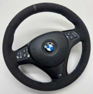 bmw e90 e92 m3 alcantara cs edition steering wheel with carbon trim buttons and airbag