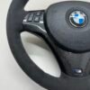 bmw e90 e92 m3 alcantara cs edition steering wheel with carbon trim buttons and airbag bottom left view