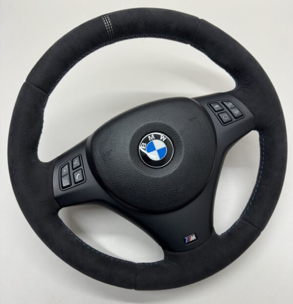 bmw e90 e92 m3 alcantara cs edition steering wheel with m sport trim buttons and airbag