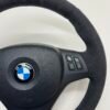bmw e90 e92 m3 alcantara cs edition steering wheel with m sport trim buttons and airbag top right view