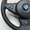 bmw m5 60 m6 e63 smg m sport steering wheel with paddle shifters m stitching bottom left view