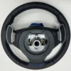 bmw m5 60 m6 e63 smg m sport steering wheel with paddle shifters m stitching back side view