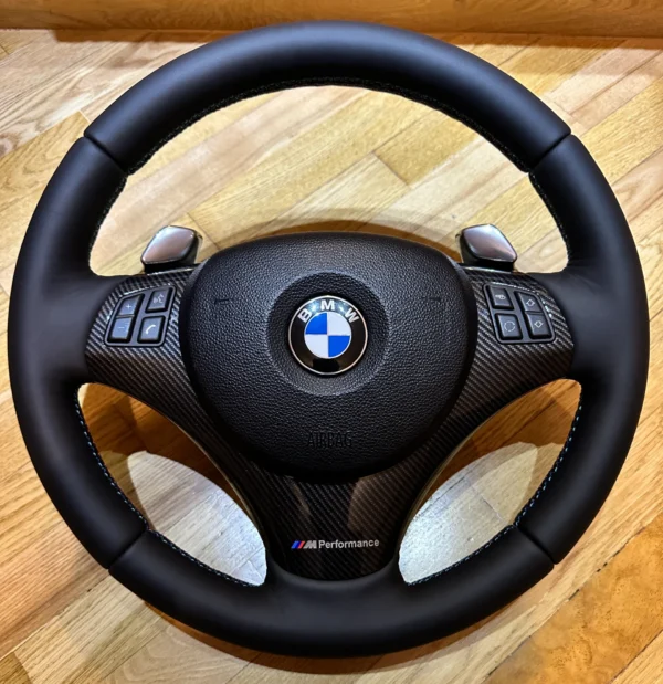heated-bmw-e90-e91-e92-steering-wheel-performance-paddles-02 Heated BMW Steering wheel for E90 E91 E92 E93