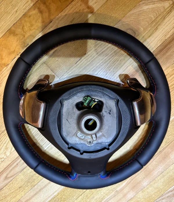 heated-bmw-e90-e91-e92-steering-wheel-performance-paddles-07 Heated BMW Steering wheel for E90 E91 E92 E93