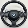 oem-bmw-e46-m3-smg-steering-wheel-02 oem bmw e46 m3 smg steering wheel m stitch middle view