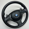 oem bmw e46 m3 smg steering wheel m stitch with paddles