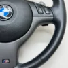 oem bmw e46 m3 smg steering wheel m stitch with paddles bottom right