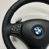 bmw e90 e92 e93 Sport Performance steering wheel with pre lci paddle shifters top left view
