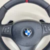 bmw e88 e90 e92 m sport steering wheel lci shifters red stripe centered airbag